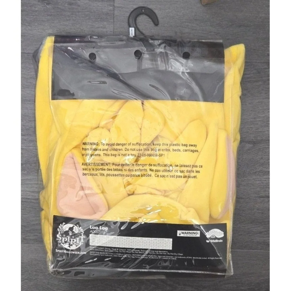 Spirit Halloween Teletubbies Laa-Laa Adult Costume One Size Fits Most Yellow